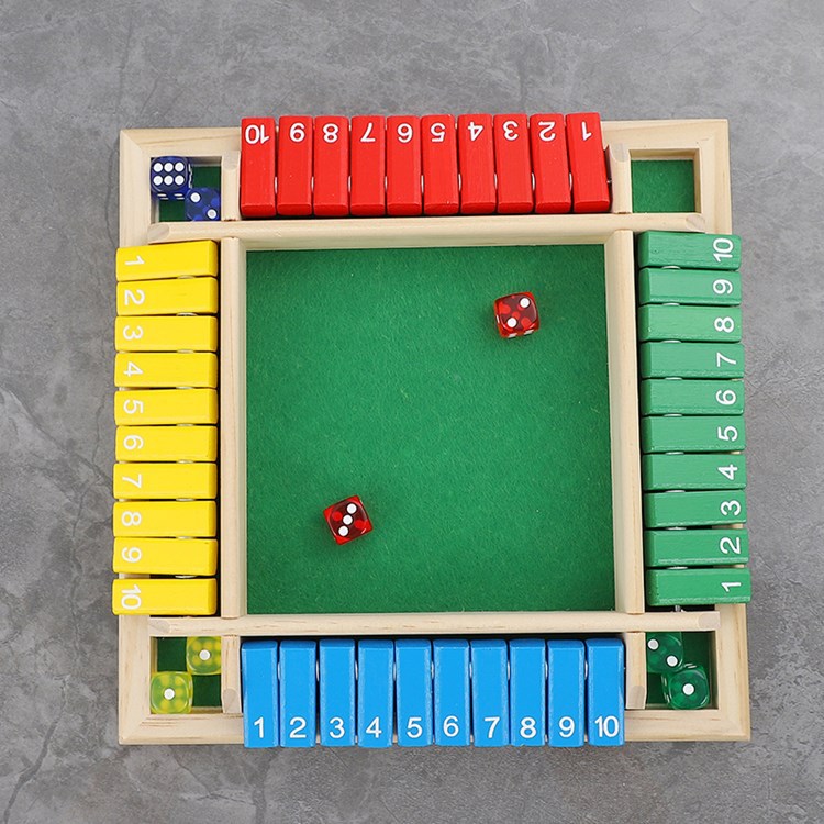 Juego Flip de cuatro lados colorido juego digital juguete niños Juego de mesa entre padres e hijos partido juego de azar de ocio