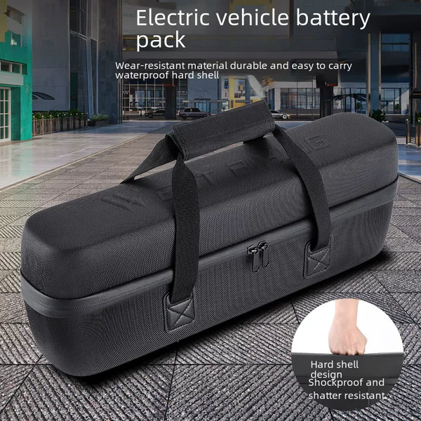 WEST BIKING electric bicycle battery pack riding storage bag hard shell large capacity battery pack