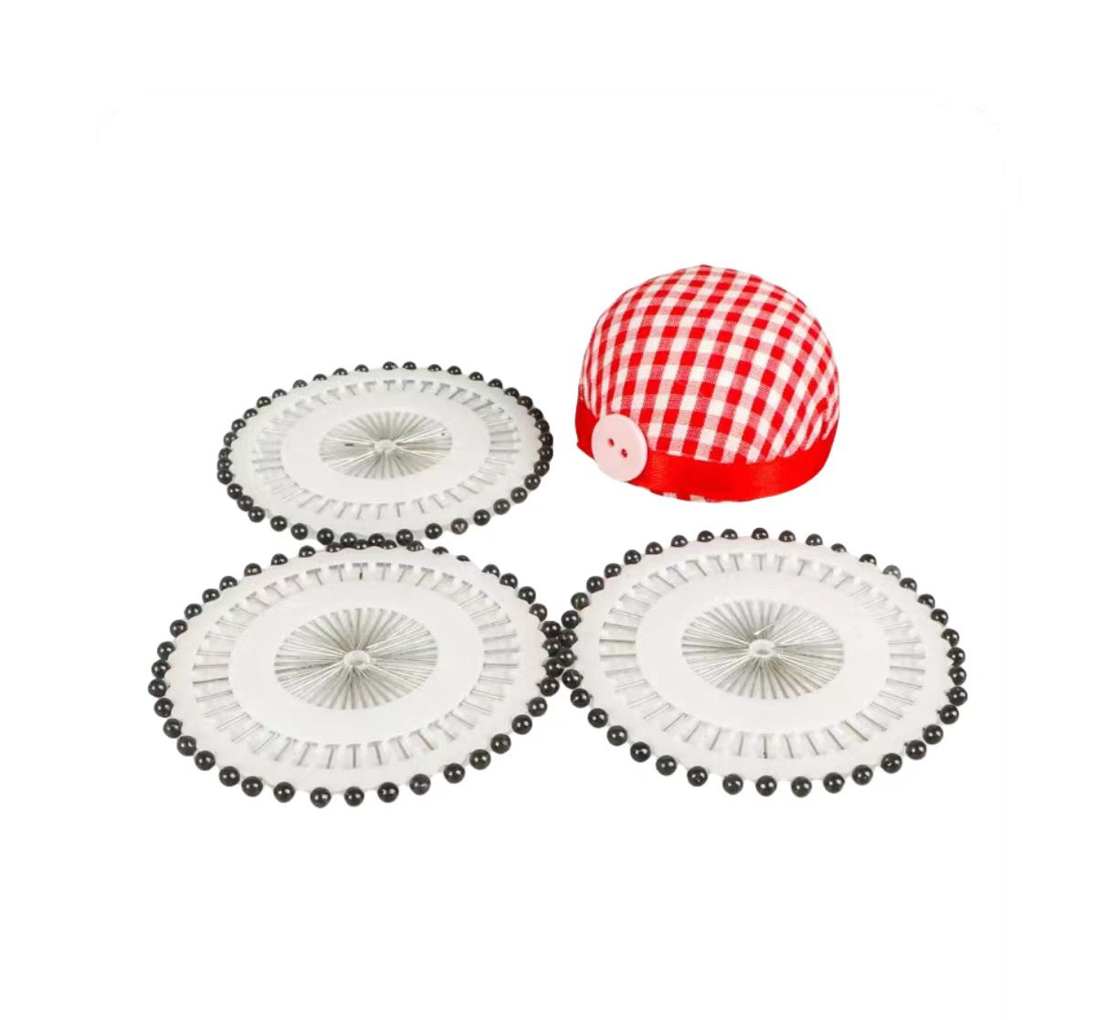 Aguja de cabeza grande aguja de perla aguja de posicionamiento aguja fija aguja de corte vertical aguja de perla aguja de ajuste grande herramienta de inserción de bolsas de coser