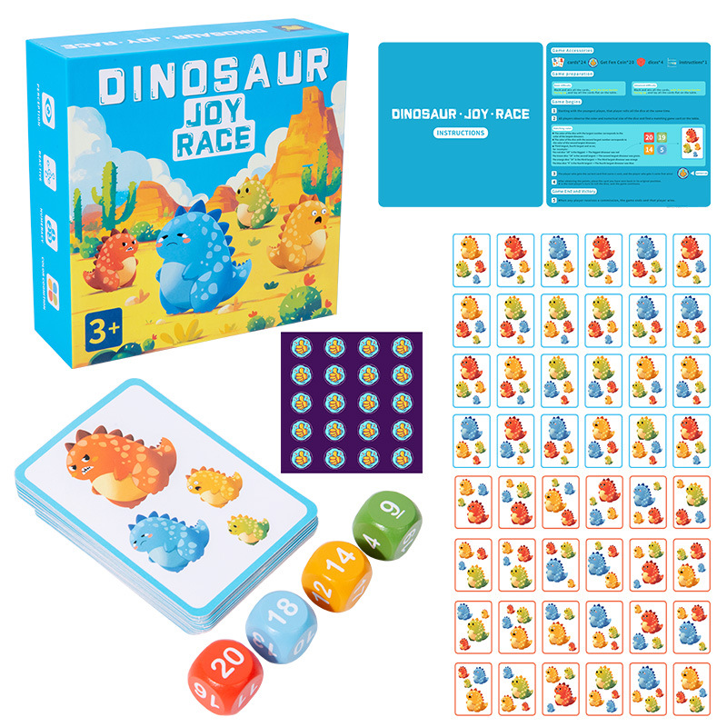 Juego de diversión de dinosaurios para niños transfronterizos Juego de mesa de batalla interactivo entre padres e hijos Educación temprana Entrenamiento de reacción Juguetes educativos image 6
