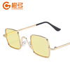 Retro square metal children's sunglasses suitable for men and women, decorations, glasses