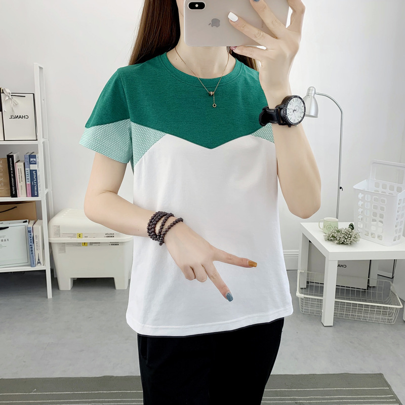 Ropa de secado rápido de verano al aire libre camiseta de moda de mujer de manga corta transpirable elástica correr de cuello redondo deporte de ropa de secado rápido