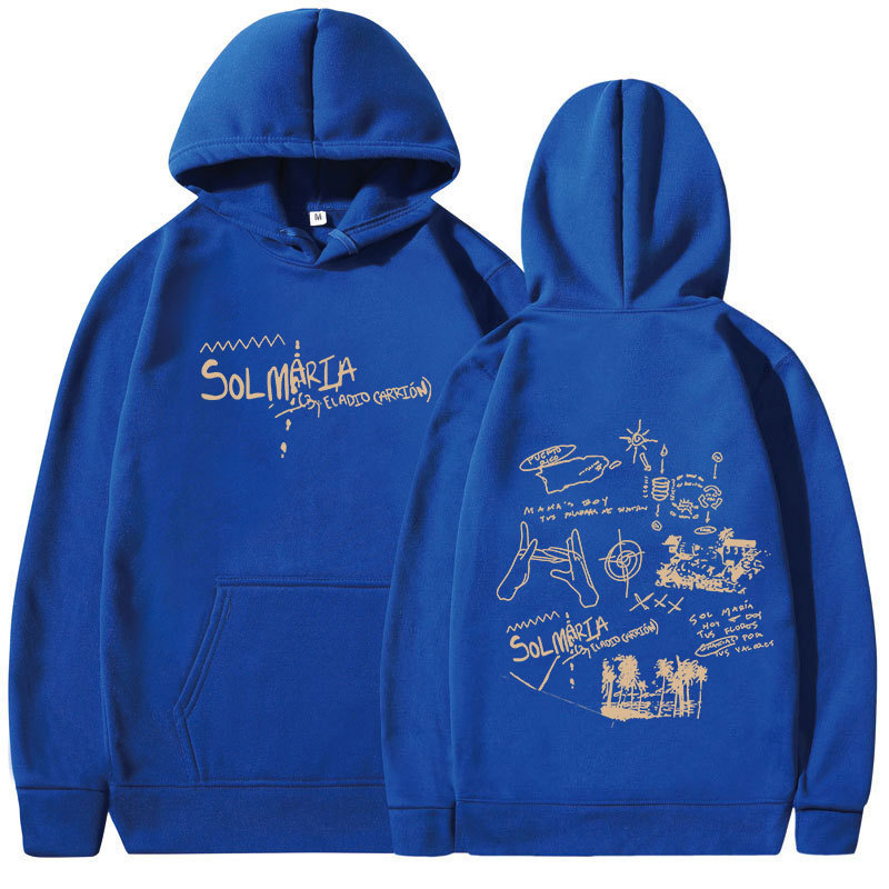 Eladio Carrion Sol Maria Tour 2024 Hoodies Men Fashion Hip H