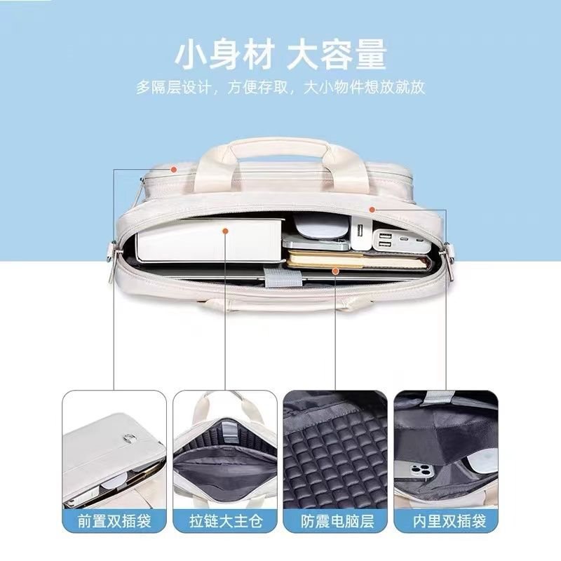 コンピュータバッグ女性のための 2023 新しいラップトップポータブルライナー通勤メンズブリーフケースショルダーレノボゲームノートブック新しい|undefined