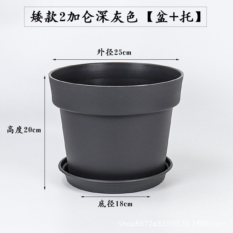 環球の新型の霍倫シリーズの植木鉢のプラスチックの樹脂は厚い栽培鉢の月季のたらいの国際たらいのガロンのたらいを植えます。|undefined
