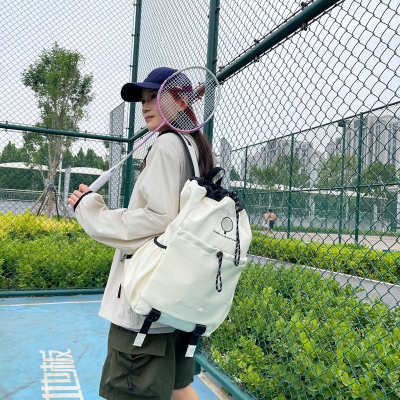 跨境羽毛球运动包大容量户外瑜伽垫健身包多功能抽绳束口旅行背包|undefined