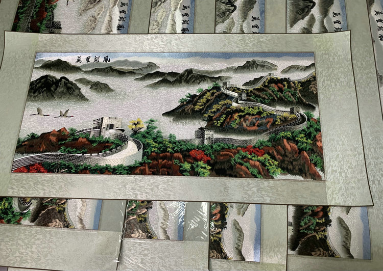 ✅苏绣蜀绣成品真丝刺绣新中式牡丹国色天香客厅挂画餐厅玄关装饰