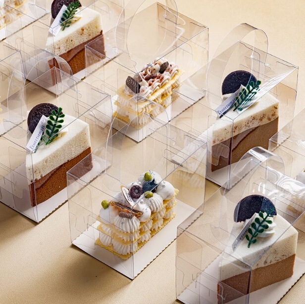 Transparent Cut Cake Box Melaleuca Mu Si Cut Cake Box 2/3/68 inch Dessert Portable Packaging Box Transparent Cut Cake Box Melaleuca Mu Si Cut Cake Box 2/3/68 inch Dessert Portable Packaging Box