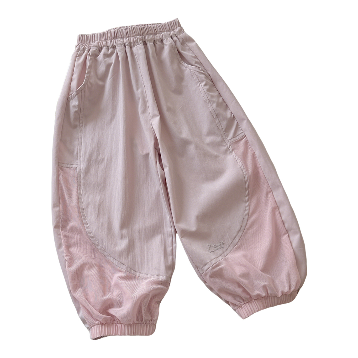 Orange House Children's Outdoor Mosquito-Repellent and Sun-Protection Pants, Silent, Quick-Dry, Breathable, High-Density Mesh Splicing Jogger Sports Pants
