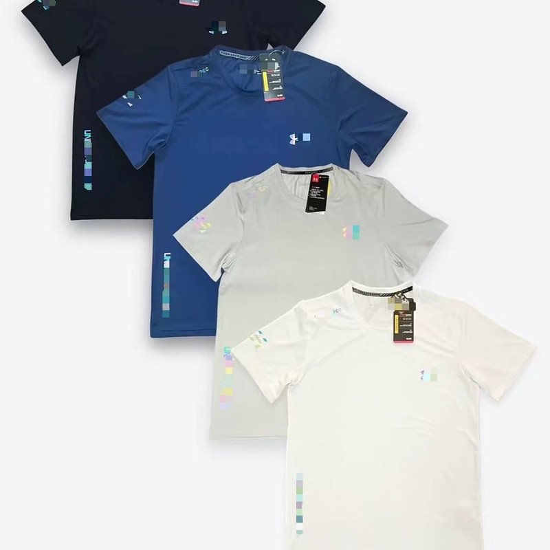 丸首速乾アイスシルク半袖Tシャツ メンズ 夏 スポーツ ランニング フィットネス ゆったり 通気性 トレーニングウェア 抗菌|undefined