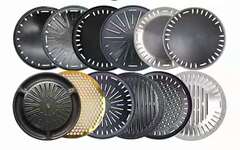 A5L304 three-layer steel barbecue plate barbecue restaurant malt stone coated baking pan spring wire baking rack 295-330