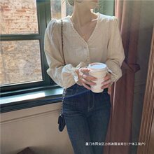 依芙迷法式上衣风温柔春秋季长袖女装设计潮气质感百搭洋衬衫