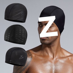 Men's Swimming Cap Cloth Swimming Cap That Does Not Strangle the Head, Large Size, Comfortable Ear Protection, Fashionable Adult Swimming Cap, Swimming Goggles Set, Durable