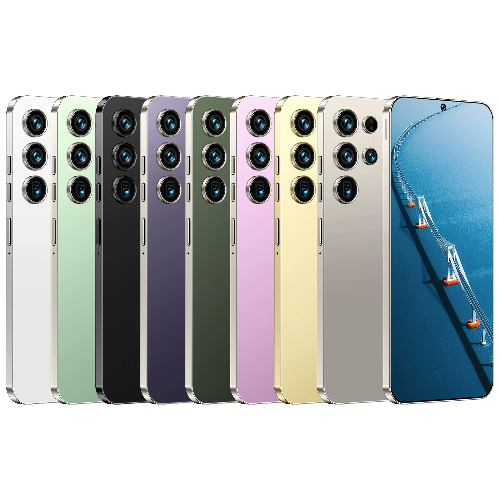 (Переходная торговля), мобильный телефон, S25, смартфон, 4G, G7, 7.3 дюйма, широкий экран, Android 12