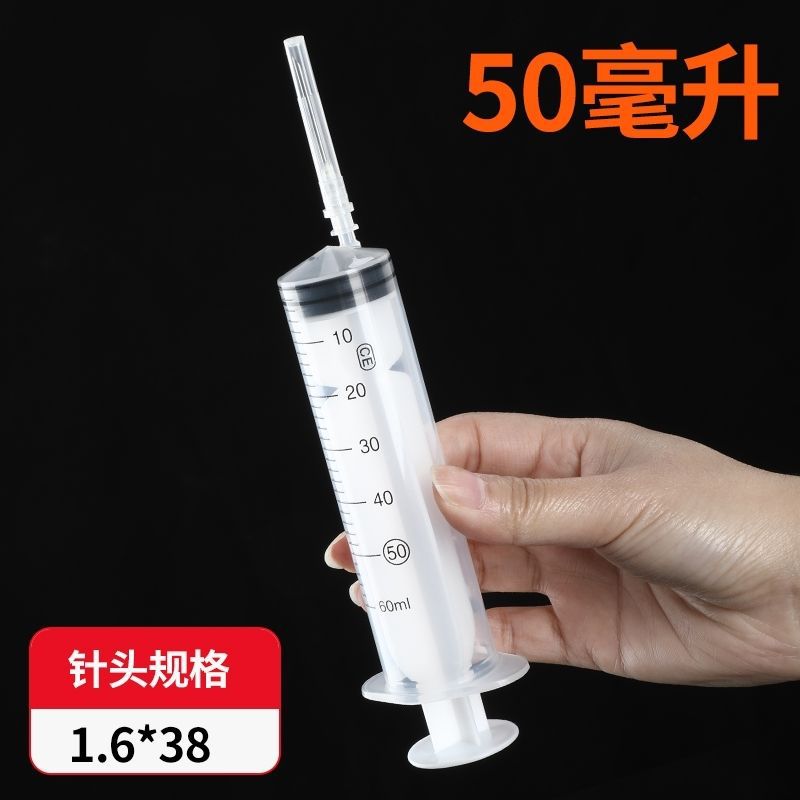 jeringa de plástico gruesa de gran capacidad con tubo de aguja para experimento de alimentación de jeringa veterinaria y dispensación de enema image 4