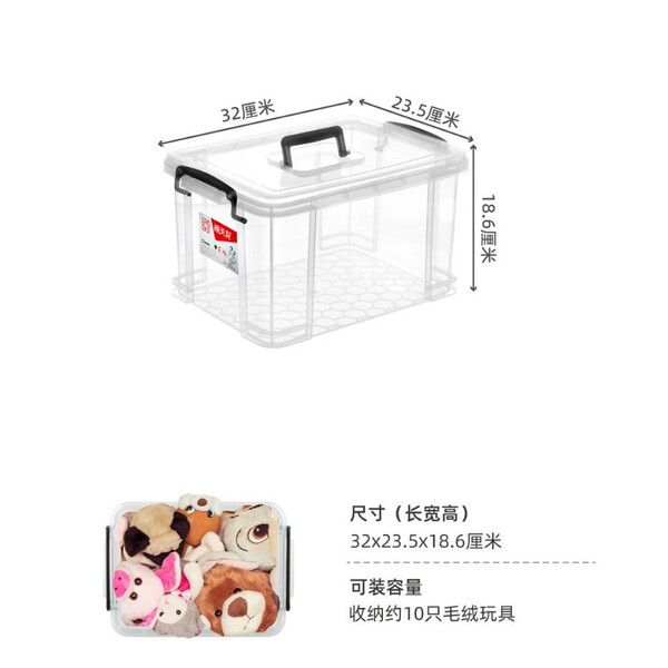 Plastic transparent big storage system