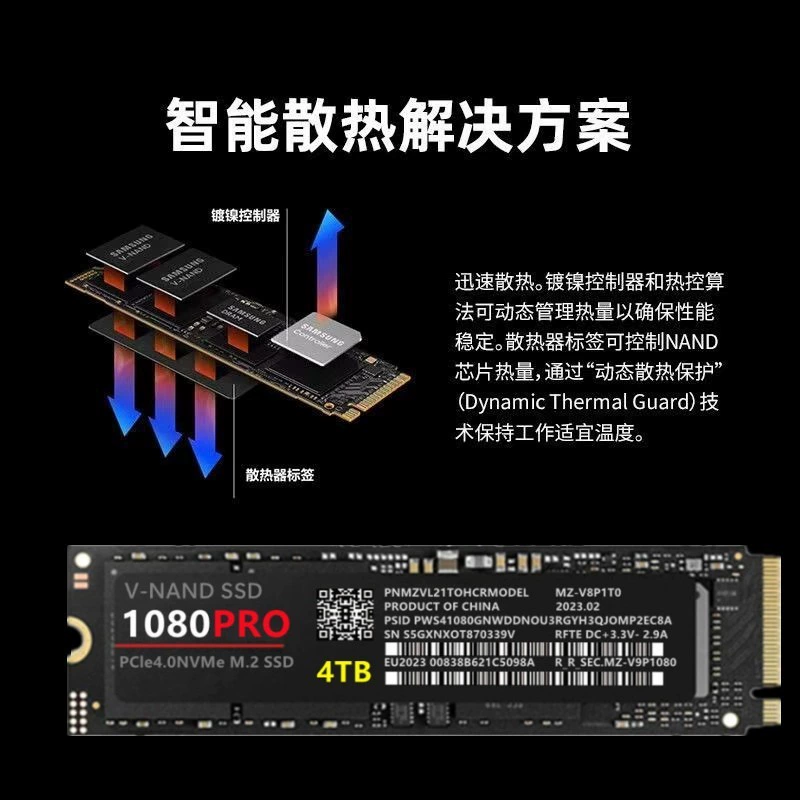 M.2 NVMe SSD (1080pro) PCIe 4.0, 1–4 ТБ