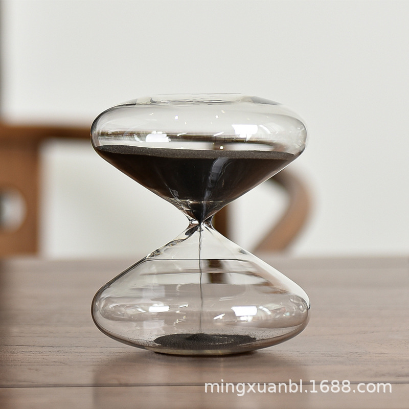 Cristal creativo ovni reloj de arena temporizador 30 minutos decoración del hogar temporada de graduación regalo de San Valentín