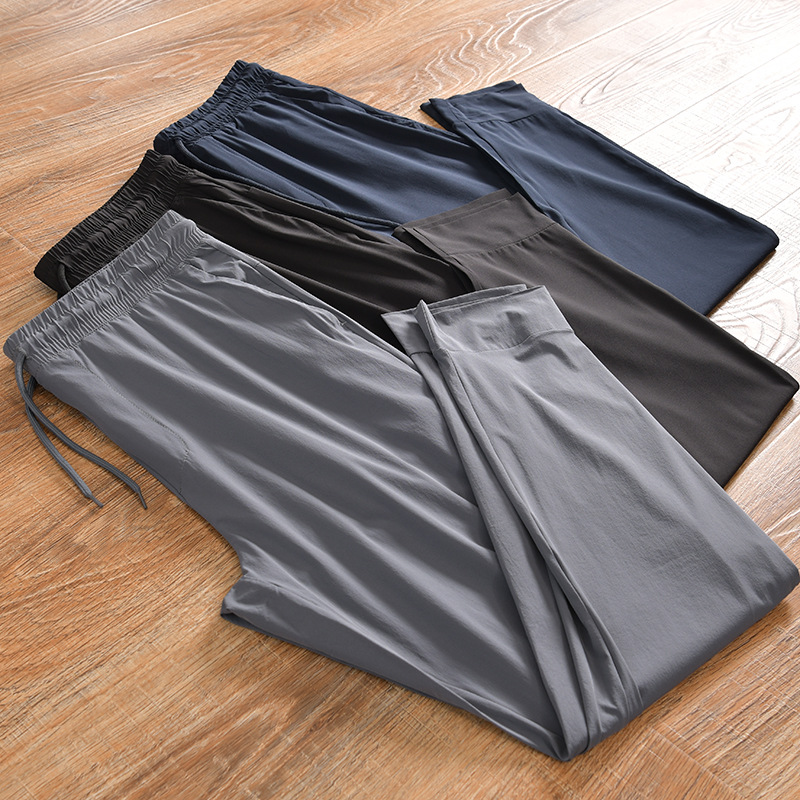 Try-on room favorite! Light and breezy! Breathable and stretchy summer casual quick-dry men's sporty pants trend