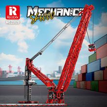 臻砖新品Reobrix 22029 SK6000吊机电动益智拼装积木玩具男孩礼物