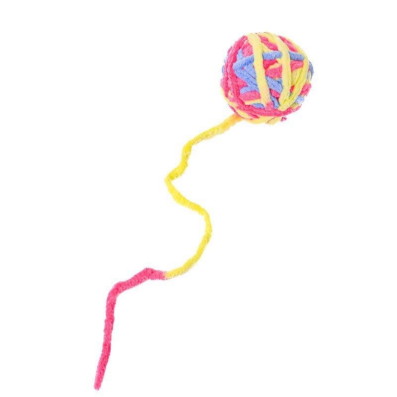 Transfronterizo Amazon suministros para mascotas gato auto-Hola aliviar la mordedura de congestión divertido gato Bola de juguete Bell Bola de lana de color