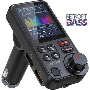 BT93 Avtomobil MP3 Pleyer U Disk HIFI Ekolayzer Bluetooth FM Transmitter