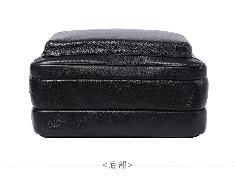 Ba lô nam da bò thật dung tích lớn 15.6 inch đựng laptop, túi du lịch 30×17×41 cm — Màu đen 1, Màu đen 2 chi tiết 26