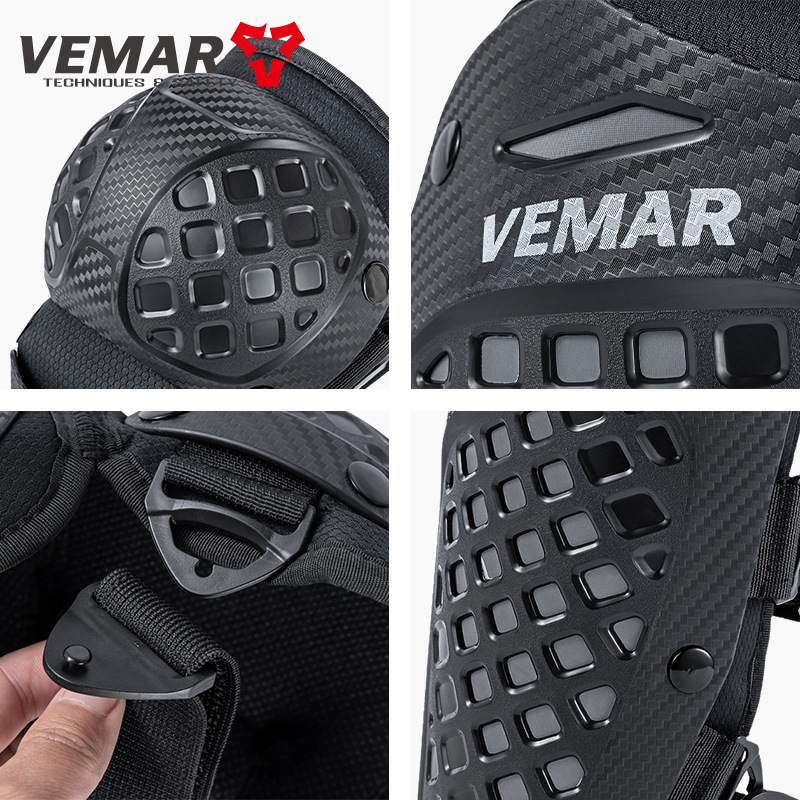 Motorcycle Leg Protectors Summer Knee And Elbow Pads For Men And Women Riding Protective Gear Breathable Mesh Anti-Fall And Impact Protection_voghion.com