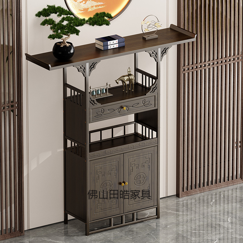 Incense Table for Home Use, God of Wealth Altar, Buddhist Shrine, New Chinese Style Incense Stand, Buddhist Table, Offering Table, Foyer Table