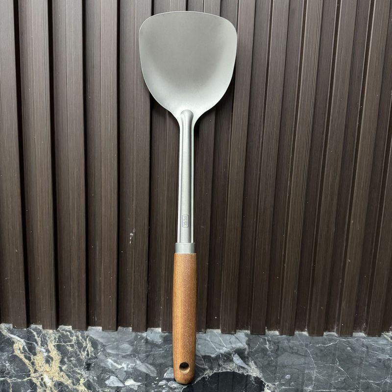 新しい家庭用調理スパチュラ Sapele 純チタンスパチュラステンレス鋼厚く高温耐性家庭用スパチュラ卸売|undefined
