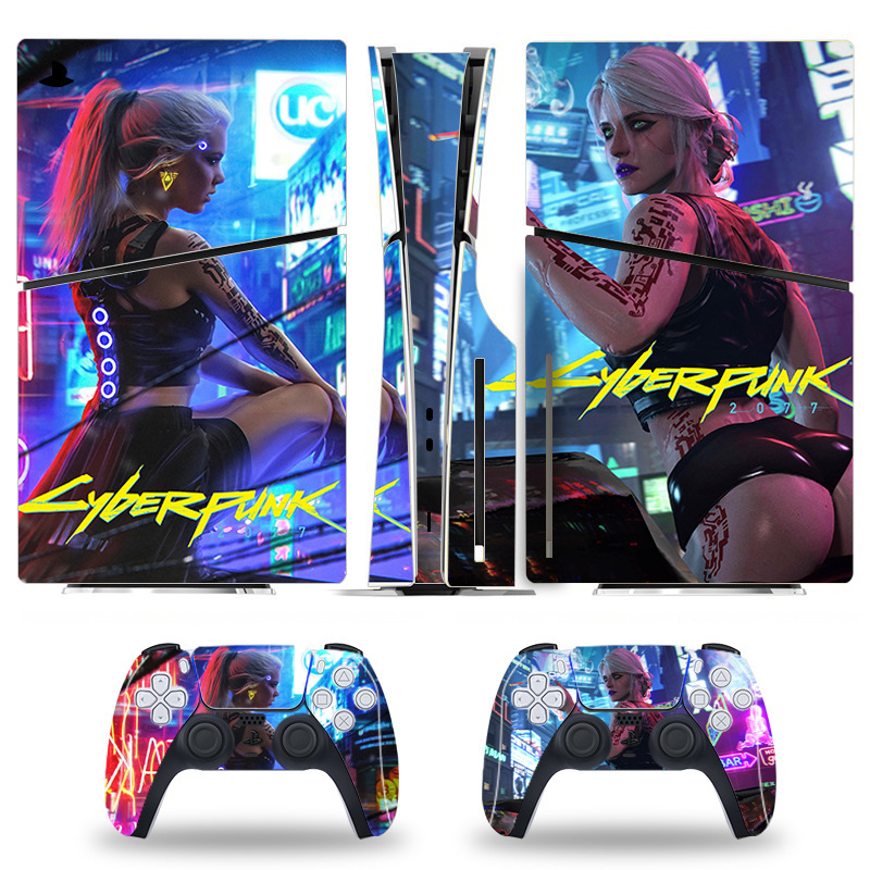 Ps5 slimゲーム機シール保護カラーフィルムスキンスティック痛貼りデジタル光学ドライブ漫画フィルム|undefined