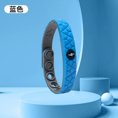 Static Rod/Key Bag artifact anti-static bracelet with - lightning-rhombus-pattern-sports-blue-unpackaged