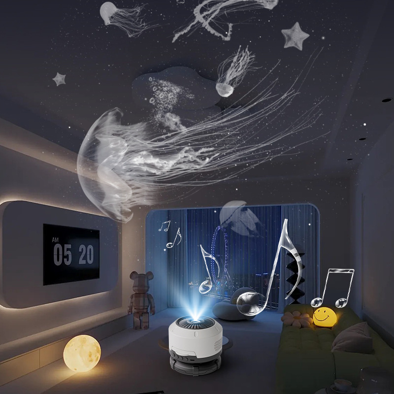 跨境星空灯投影仪创意礼物卧室床头浪漫银河氛围灯满天星星小夜灯|undefined