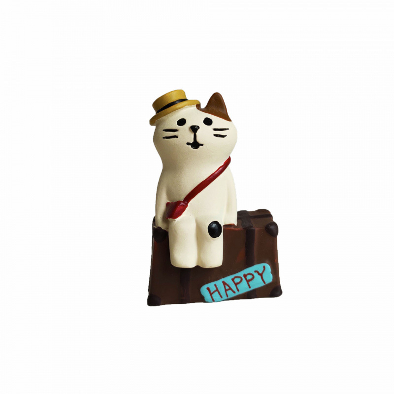 행복한 흰 고양이