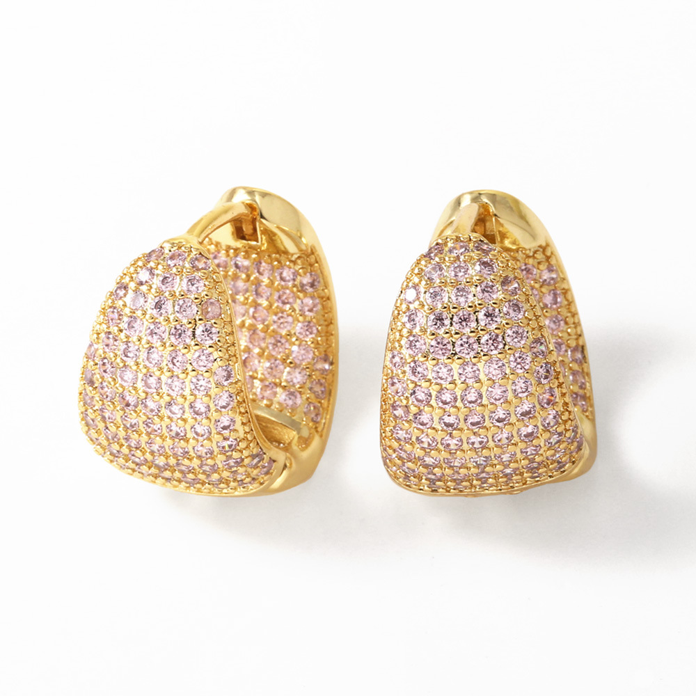 12g Weight Copper Ear Needle Material Zircon Inlay Material Earrings Classification 1 Pair Quantity Casual, Date, Shopping Occasion Copper Material Geometric Pattern All Seasons Season Women's Gender Irregular, Plating Design Vintage Style, Classic Style Style 1 Pair Vintage Style Classic Style Geometric Irregular Plating Copper Zircon Earrings 9