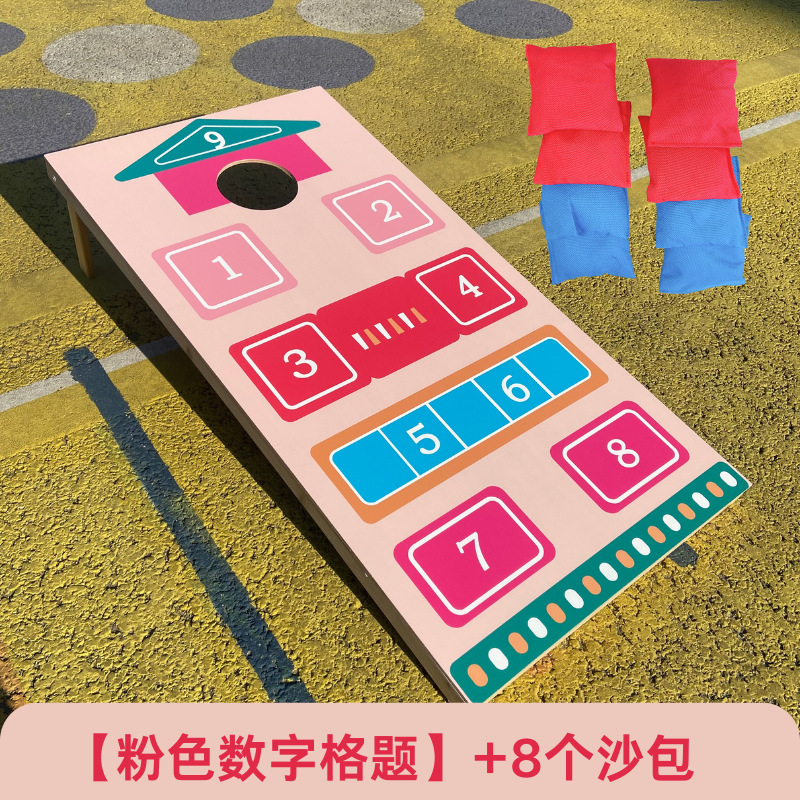 Bolsa de arena junta de lanzamiento al aire libre camping interior grupo de padres-hijos juego de construcción clásico americano bolsa de tela bola agujero de maíz personalizado