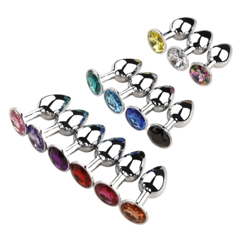 Volver corte metal anal plug adulto hombres y mujeres SM compartir masturbación clímax sexy anal plug adulto suministros pequeño mediano grande