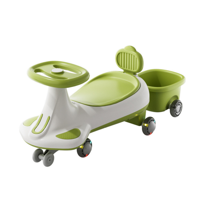 Zhile Meimei Mengba nuevo coche con remolque para niños carro de torsión para adultos y niños pueden sentarse en un carro de balancín anti-volque lateral de doble persona