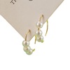 Sophisticated small fashionable advanced earrings from pearl, city style, simple and elegant design, high-quality style