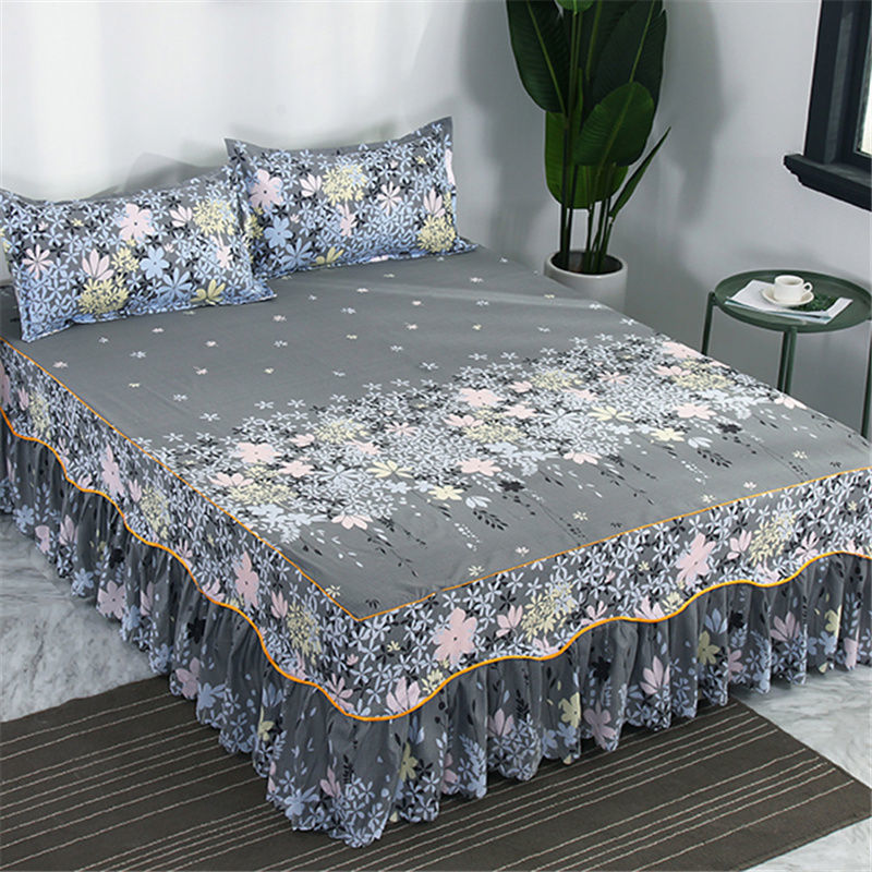 Una sola cubierta de cama de color sólido cubierta de cama de cama coreana sábanas de cama 1 m 1.5 / 2.0 m