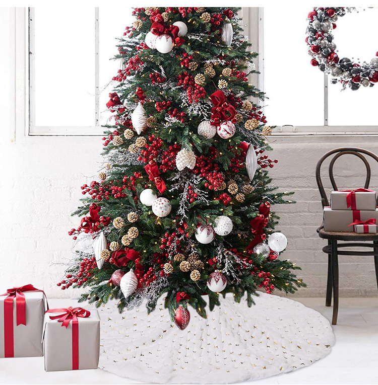 Wholesale Silver Sequined Christmas Tree Skirt Party Decorations Nihaojewelry display picture 4
