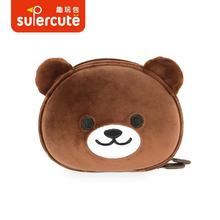supercute新款韓版親子小熊包單肩斜挎包可愛卡通兒童百搭迷你包