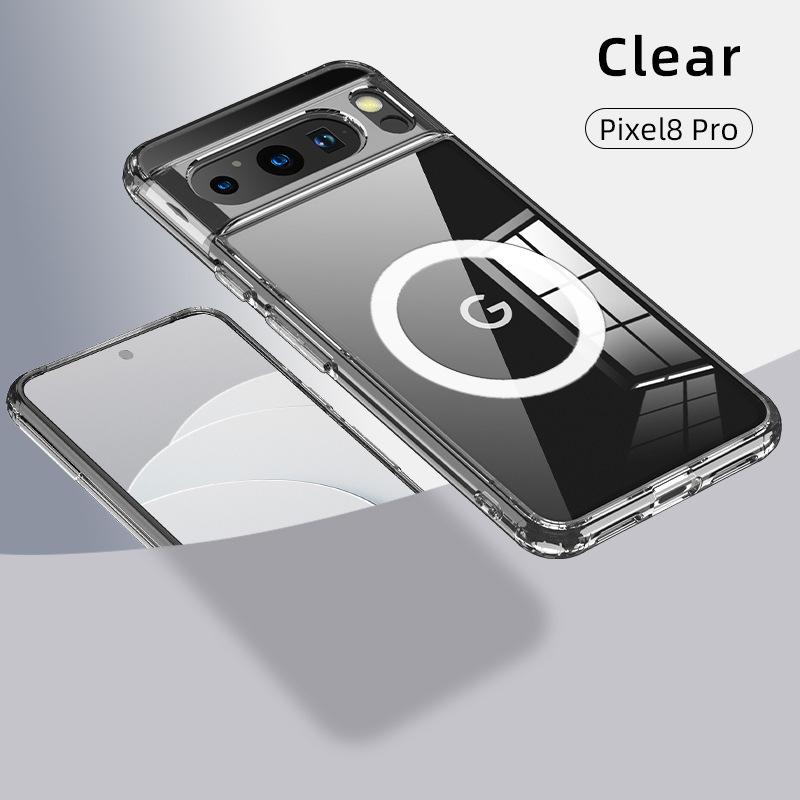クロスボーダーモデル Google pixel10ProXL 透明携帯電話ケース pixel10pro 落下防止磁気保護カバーに適しています|undefined