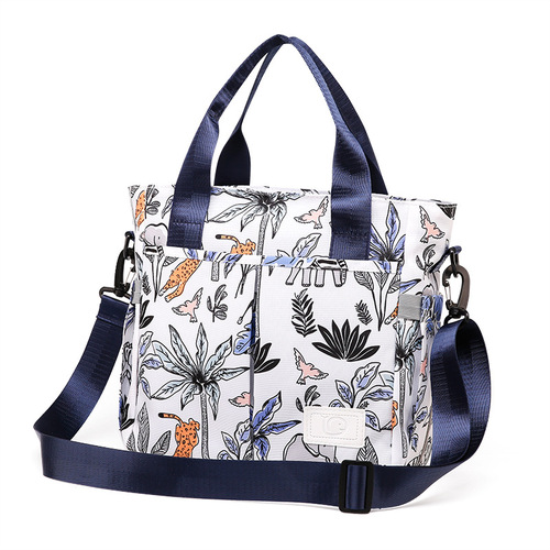 Portable mommy bag, multifunctional, large-capacity, baby storage bag, single shoulder crossbody, hangable stroller, mother and baby bag