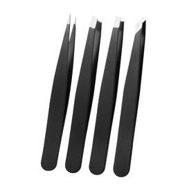 平口镊子拔腿毛男士扒胡子拔毛钳神器修眉夹眉毛假睫毛夹子具