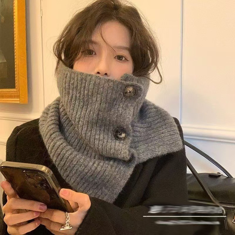 厂家供应韩系百搭围巾女围巾针织搭肩韩版洋气斗篷披肩现货批发|undefined