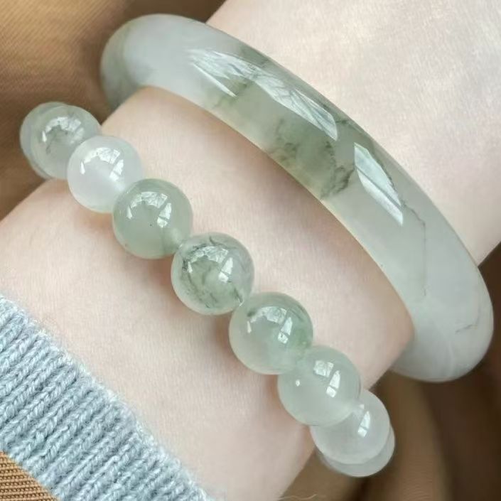 New Chinese-Style Round Bracelet with Floral Patterns, Half Mountain Half Water Design, Women's Ancient Style Hanfu Accessory, Beauty Bracelet, Gift for Mother New Chinese-Style Round Bracelet with Floral Patterns, Half Mountain Half Water Design, Women's Ancient Style Hanfu Accessory, Beauty Bracelet, Gift for Mother