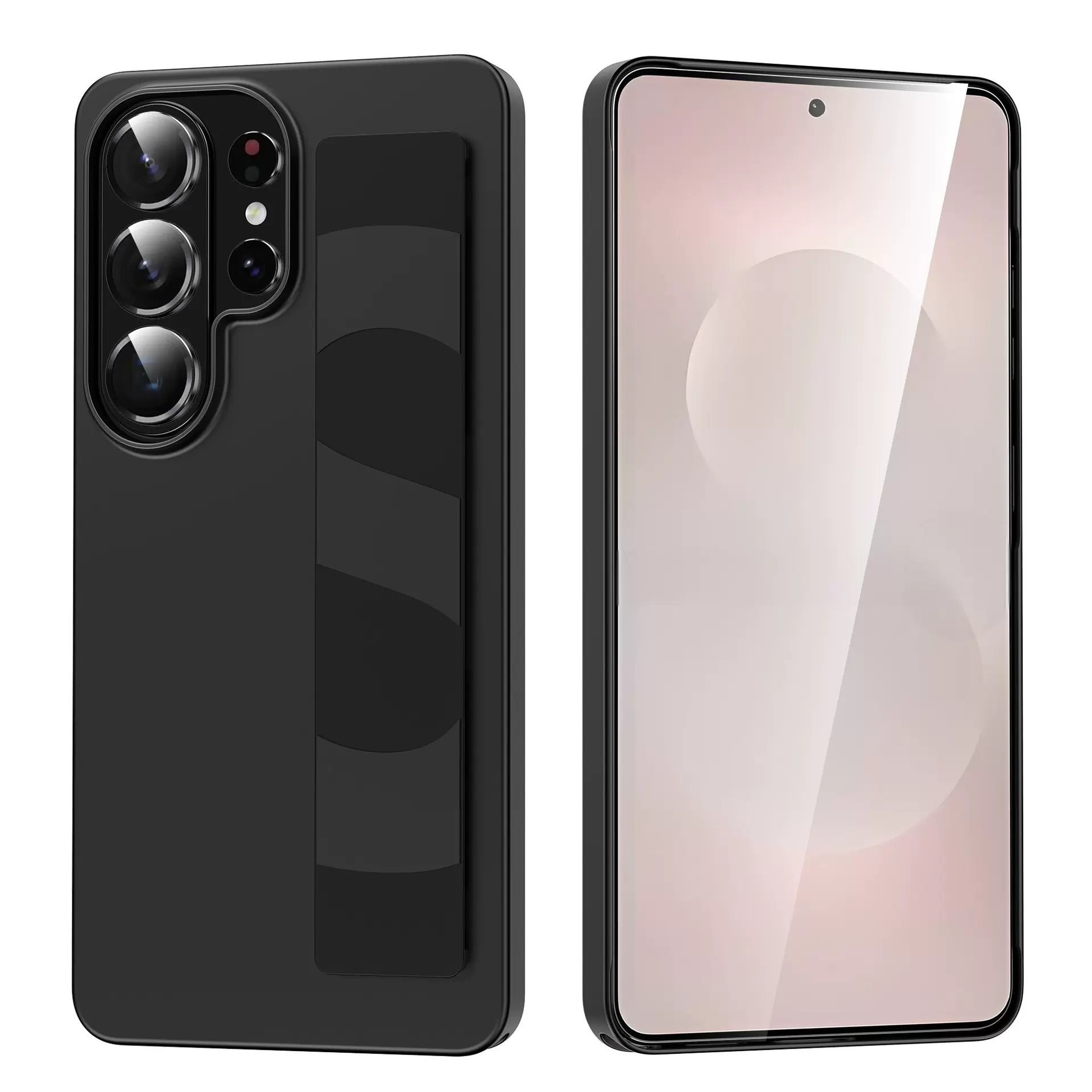 跨境热卖适用三星S26 ultra手机壳硅胶腕带全包s25plus手机保护套