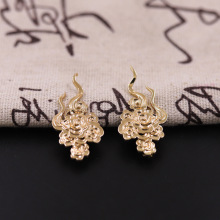 国风复古纯铜云纹祥云配件汉服新娘发饰头饰发簪材料唐风妆造