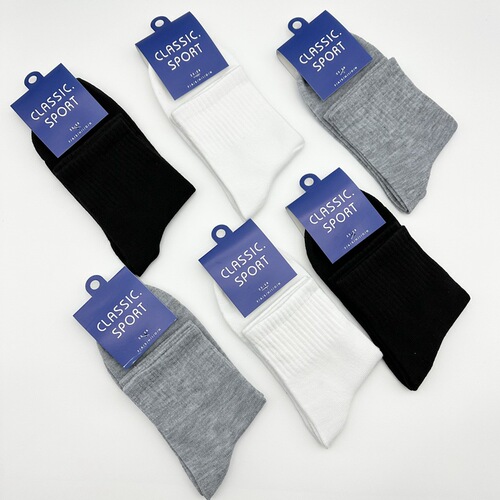  spring and summer men's socks mid-calf sports socks that can be worn in all seasons solid color men's socks individually packaged online store gift socks